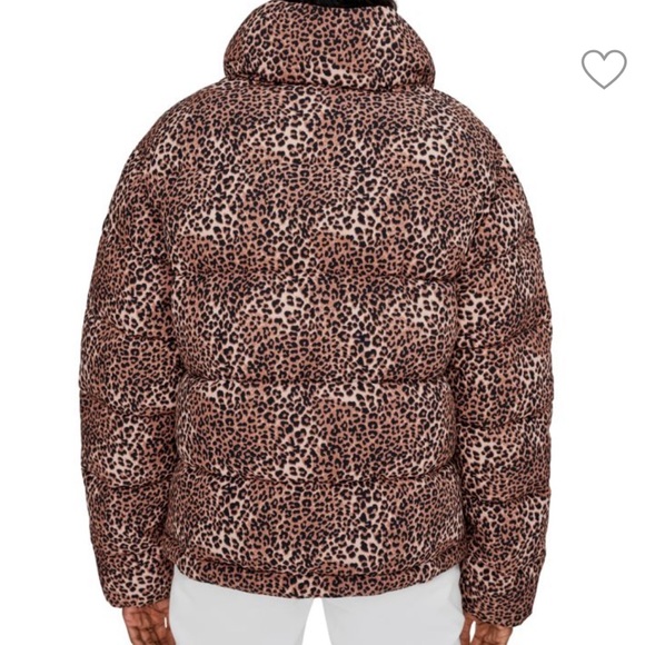 NOIZE Jordan Water Resistant Puffer in Leopard - Picture 2 of 3